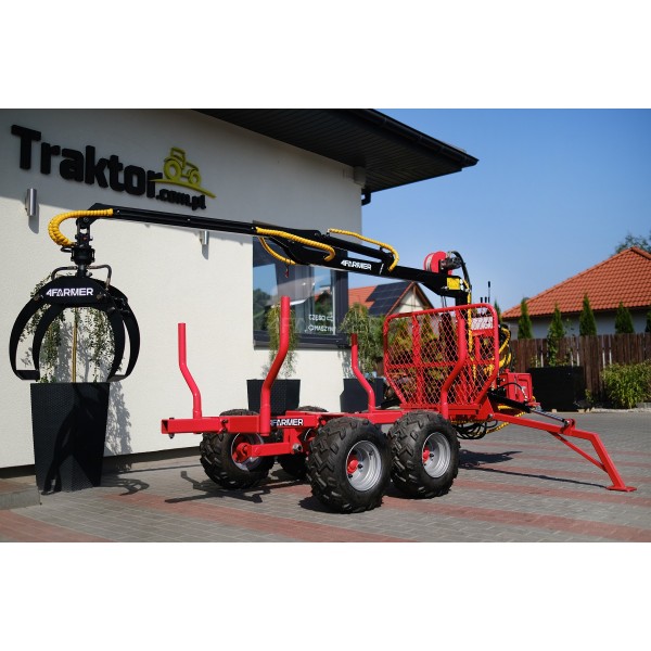 Lesní jeřáb ATV LT1500 + přívěsný nakladač HDS 1,5t / 300 kg