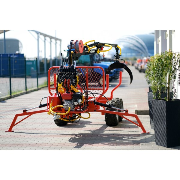 Forstkran ATV LT1500 + Anhängerlader HDS 1,5t / 300 kg