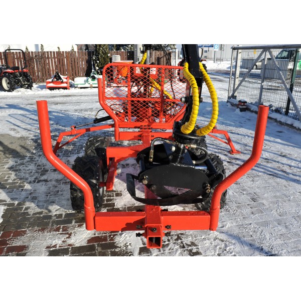 Grue forestière ATV LT1500 + remorque chargeur HDS 1,5t / 300 kg 4Farmer
