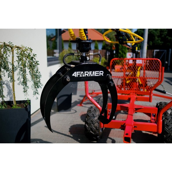 Żuraw leśny ATV LT1500 + przyczepa ładowacz HDS 1,5t / 300 kg 4Farmer