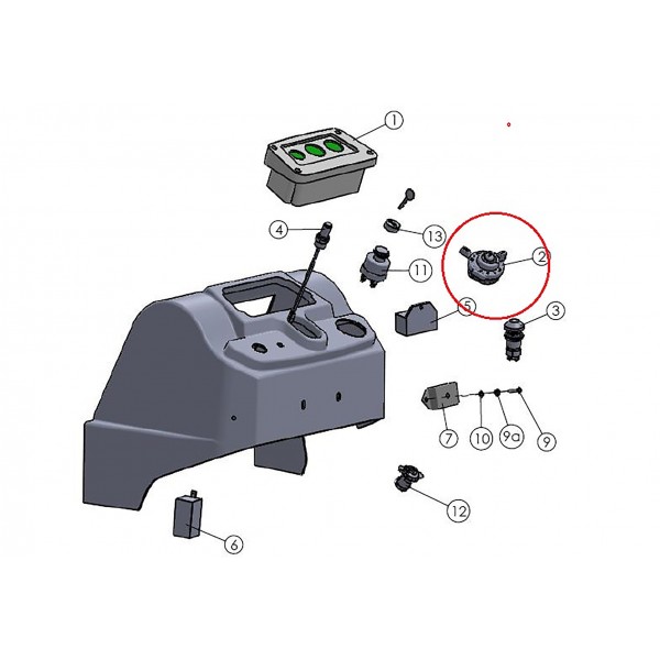 Interruptor de señal de giro y bocina Mitsubishi VST