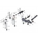 Adjusting screw M10x35 for BCA01A00390A0 anvil, Mitsubishi VST Shakti K3C engine, Fieldtrac MT180, MT224, MT270