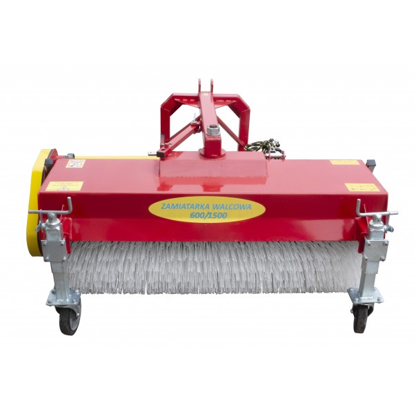 Balayeuse de 170 cm pour tracteur 4FARMER avec panier