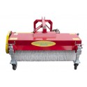 170 cm sweeper for the 4FARMER tractor with a basket