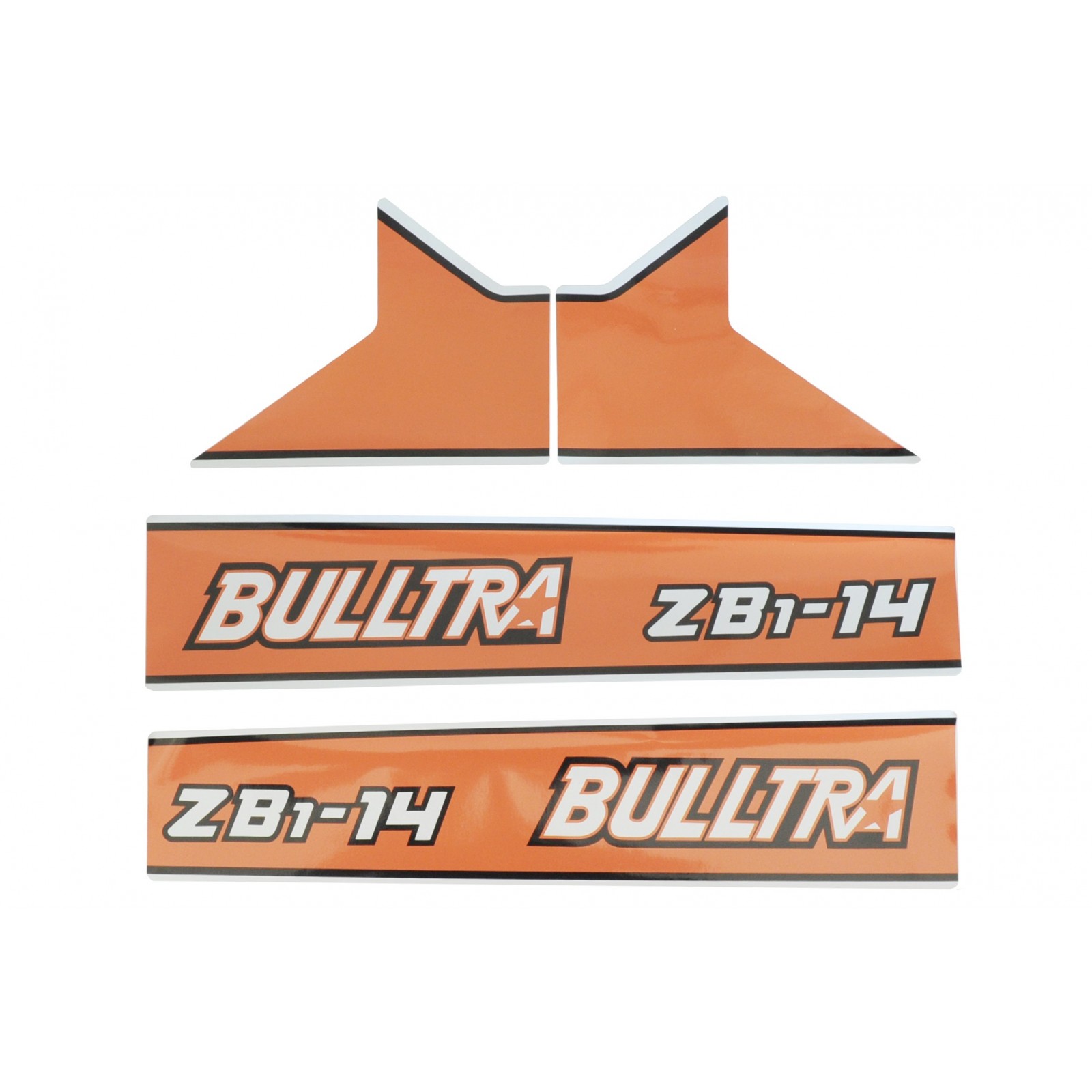 Kubota Bulltra B1-14, ZB1-14 stickers