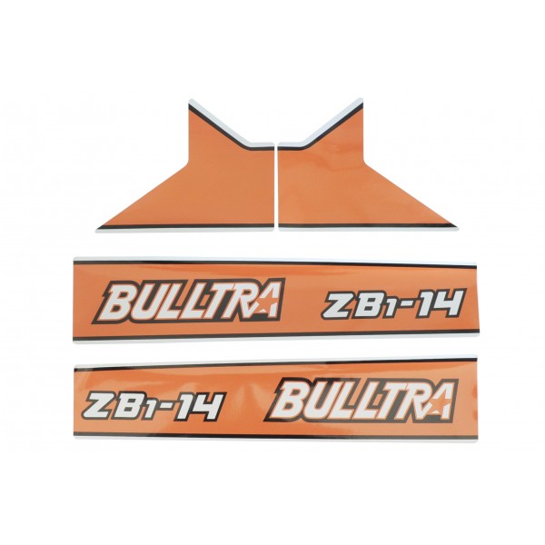 Autocollants Kubota Bulltra B1-14, ZB1-14