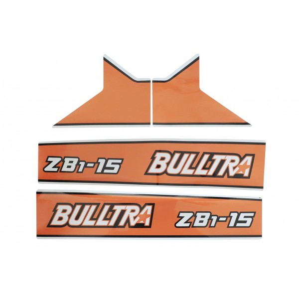 Naklejki Kubota Bulltra B1-15, ZB1-15 | Traktor.com.pl