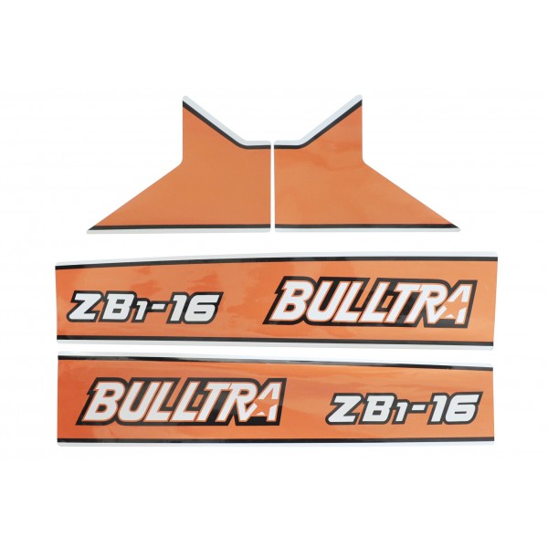 Naklejki Kubota Bulltra B1-16, ZB1-16 | Traktor.com.pl