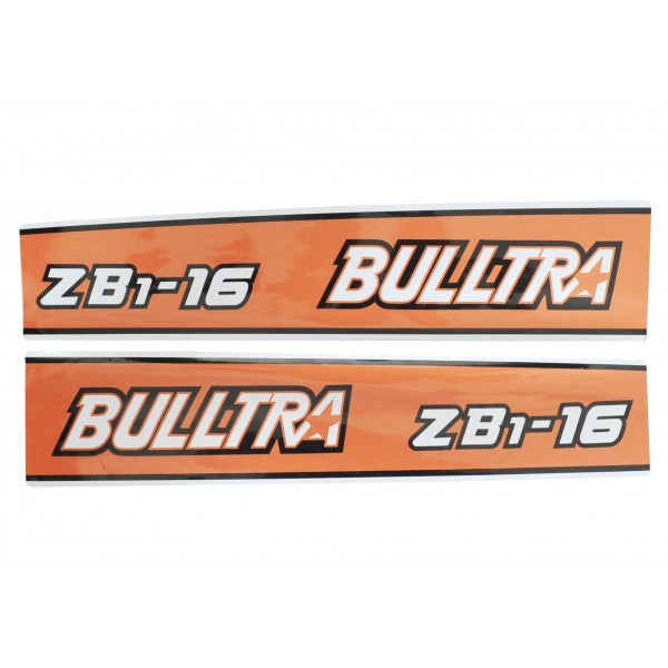 Samolepky Kubota Bulltra B1-16, ZB1-16