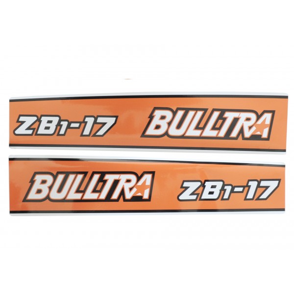 Samolepky Kubota Bulltra B1-17, ZB1-17