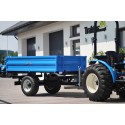 Single-axle agricultural trailer 2.5T with tipper and brake 4FARMER