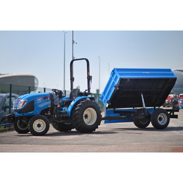Przyczepa rolnicza jednoosiowa 2.5T z kiprem i hamulcem 4FARMER