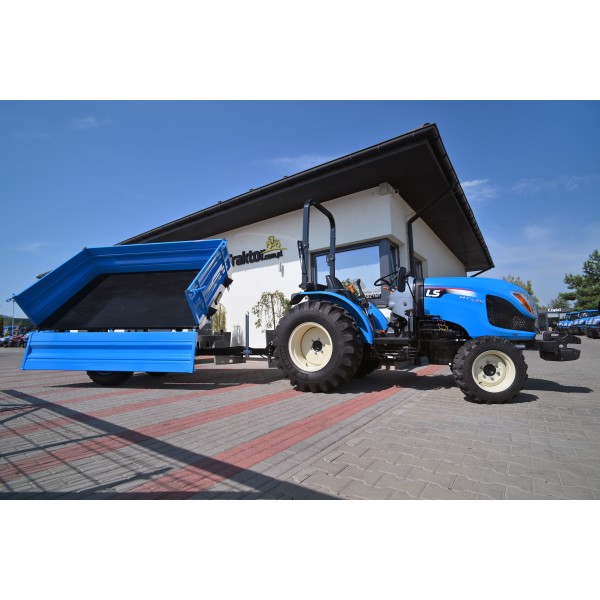 Przyczepa rolnicza jednoosiowa 2.5T z kiprem i hamulcem 4FARMER