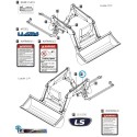 Naklejka LL4104 strona lewa / LS Tractor / 40320332 | Traktor.com.pl