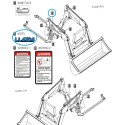 Information sticker model LL4104 / LS Tractor / 40369768