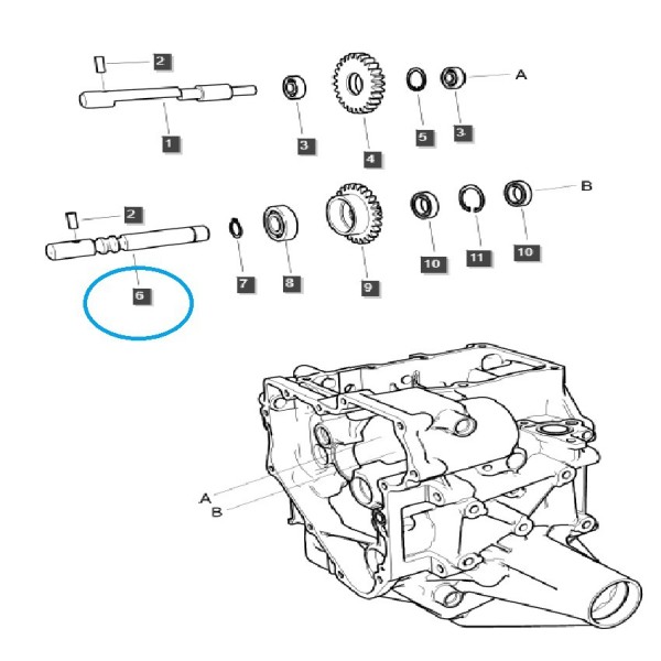 Pump drive shaft / TRG287 / LS Tractor / 40337002