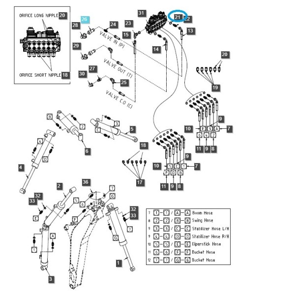 Joint d'essieu avant TRG400 / Tracteur LS / 40358848