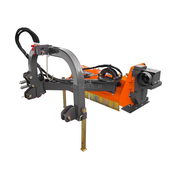 Bêcheuse à fléaux arrière professionnelle AGHKC 140 (orange) 4FARMER