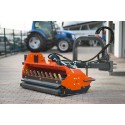 Bêcheuse à fléaux arrière professionnelle AGHKC 140 (orange) 4FARMER