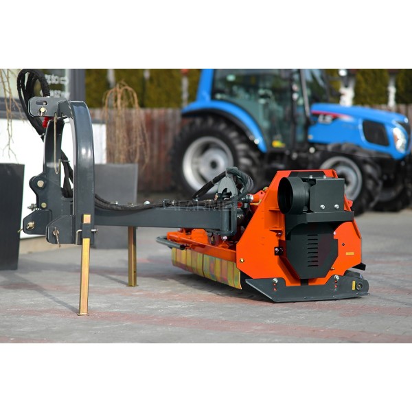 AGHKC 140 Desbrozadora de martillos trasera profesional (naranja) 4FARMER