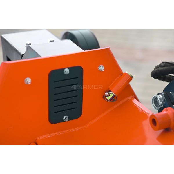 Bêcheuse à fléaux arrière professionnelle AGHKC 140 (orange) 4FARMER