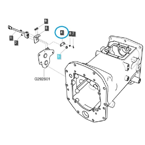 Bracket, sensor holder / TRG750 / LS Tractor 40419931