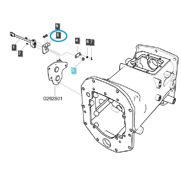 Držiak, držiak snímača / TRG750 / LS Traktor 40432179