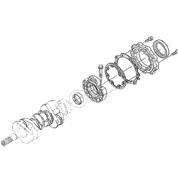 Standard-Hauptlager Kubota D1105 16241-23490 16292-23493 16292-23494 B21 B1700 B2410 B2710 B3200 B7500