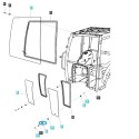 Podkładka do szyby / LS XU6168, MT5.73, MT3.40, MT3.60, MT7.101/ TRG862 / nr 40566495 | Traktor.com.pl