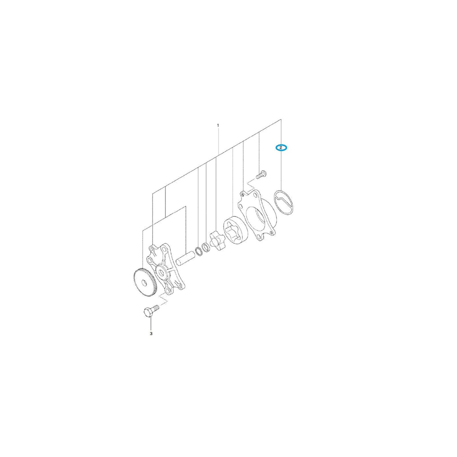 Uszczelka pompy olejowej / LS Tractor / 31A3502300 / 40109249 | Traktor.com.pl