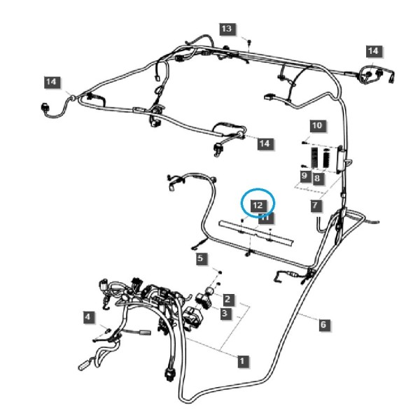 Befestigungsschraube für elektrische Installation RD-S224601211 / Ls Traktor / 40028702