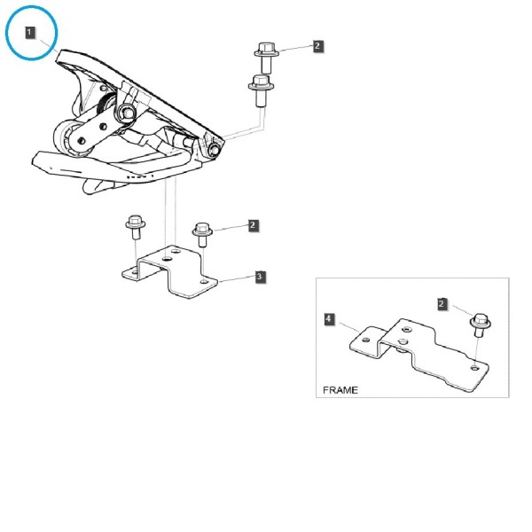 Accelerator pedal (electric) / TRG100 / LS Tractor / 40580556