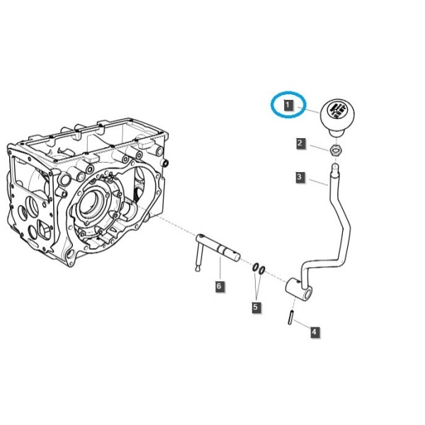 Bouton de gamme HST/ TRG970 / Tracteur LS / 40426399 / 40570287