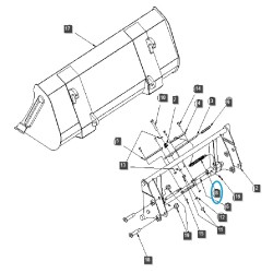 Nakładka gumowa do ładowacza TSL-BN01-0904-TS / Ls Tractor / 40228759