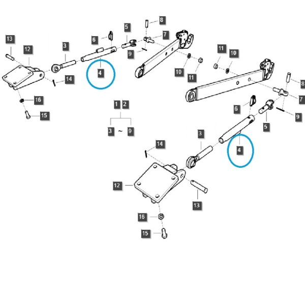 Bushing, sleeve of the linkage TRG896 / LS Tractor / 40246763