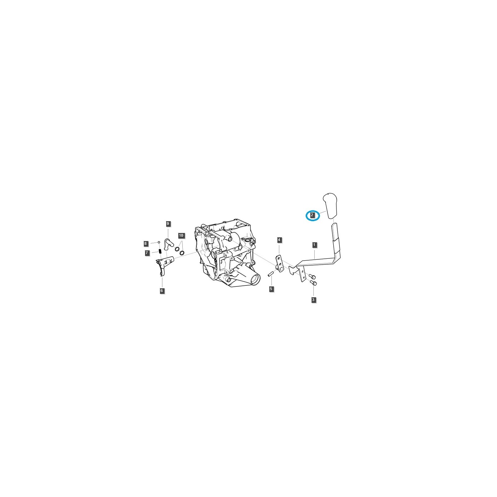 Řadicí páka vývodového hřídele / TRG293 / Traktor LS / 40426505