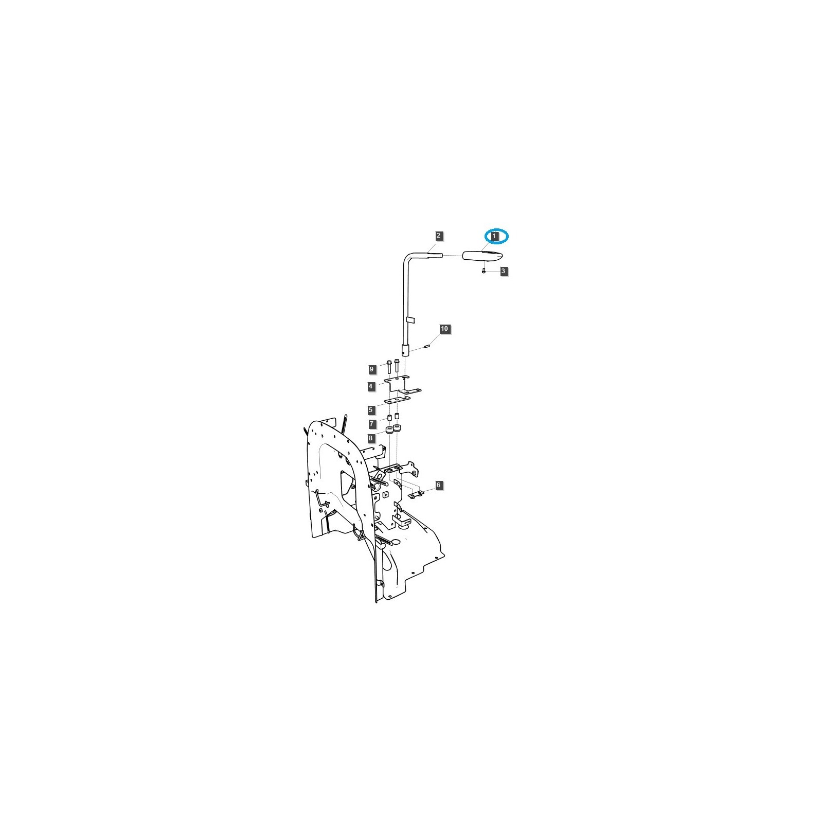 Hlavica radiacej páky / TRG970 / Traktor LS / 40559115 / 40426510 / 40199823