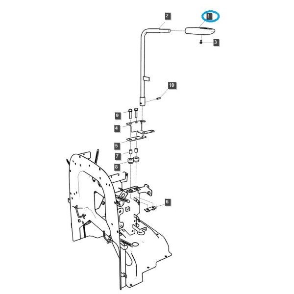 Schaltknauf / TRG970 / LS Traktor / 40559115 / 40426510 / 40199823