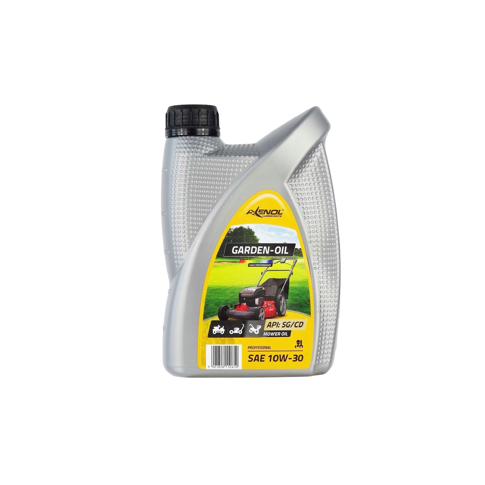 Aceite de motor Axenol 10W-30 para jardinería, 1 litro