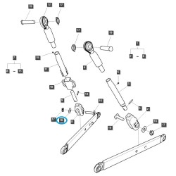Unterlegscheibe für den Dreipunkt-Anlenkhebel / TRG896 / LS Tractor / 40380990