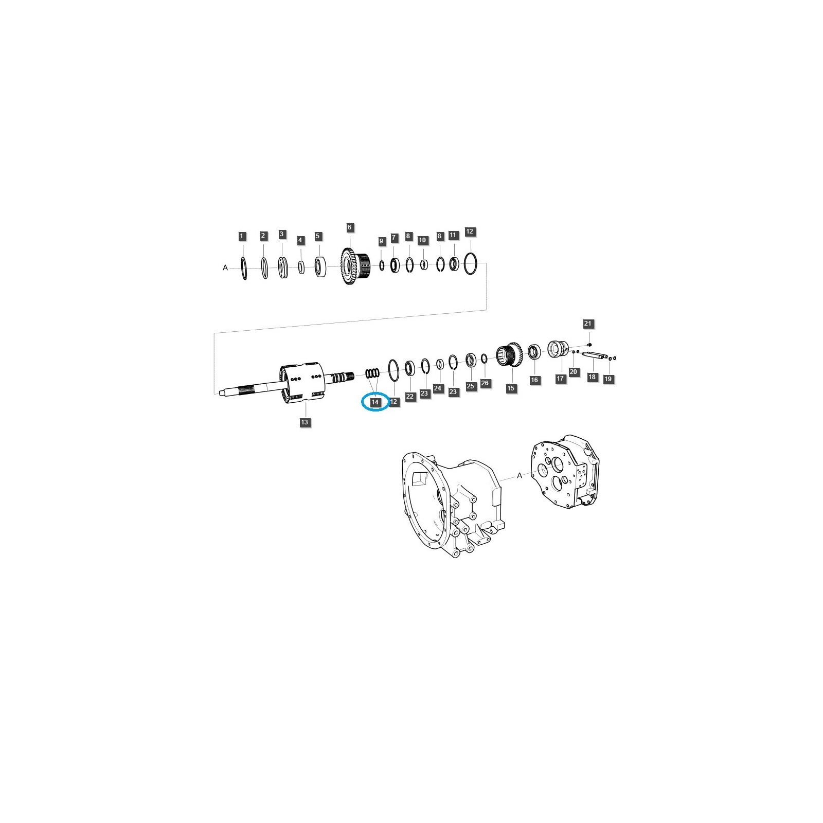 copy of Joint en caoutchouc / TRG000 / A5000391 / Tracteur LS / n° 40160066