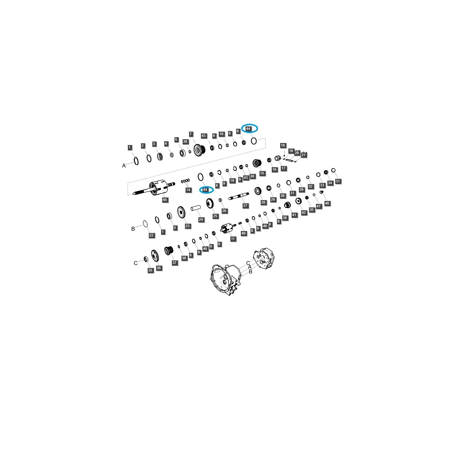 Uszczelka sprzęgła/ LS Tractor / 40314838 / TRG281 | Traktor.com.pl
