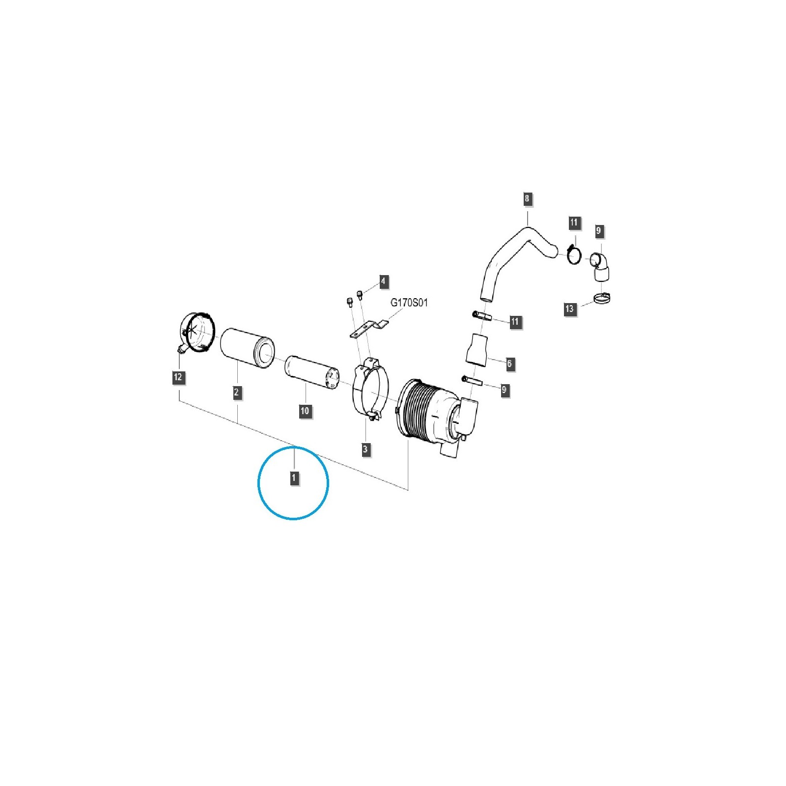 Vzduchový filter / TRG190 / LS Tractor / 40541560