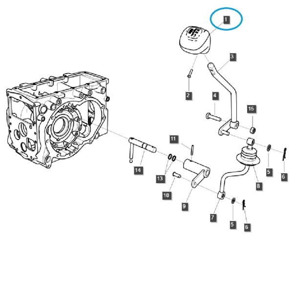 Řadicí páka MEC / TRG293 / LS Tractor / 40571708