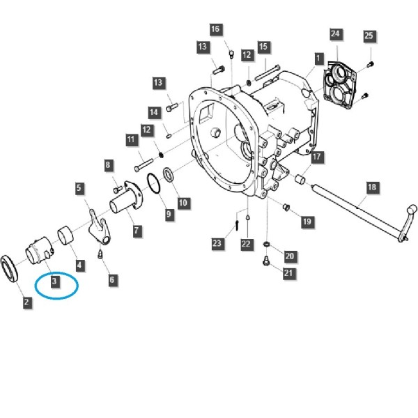 Moyeu de butée à roulement / TRG250 / Tracteur LS / 40031301