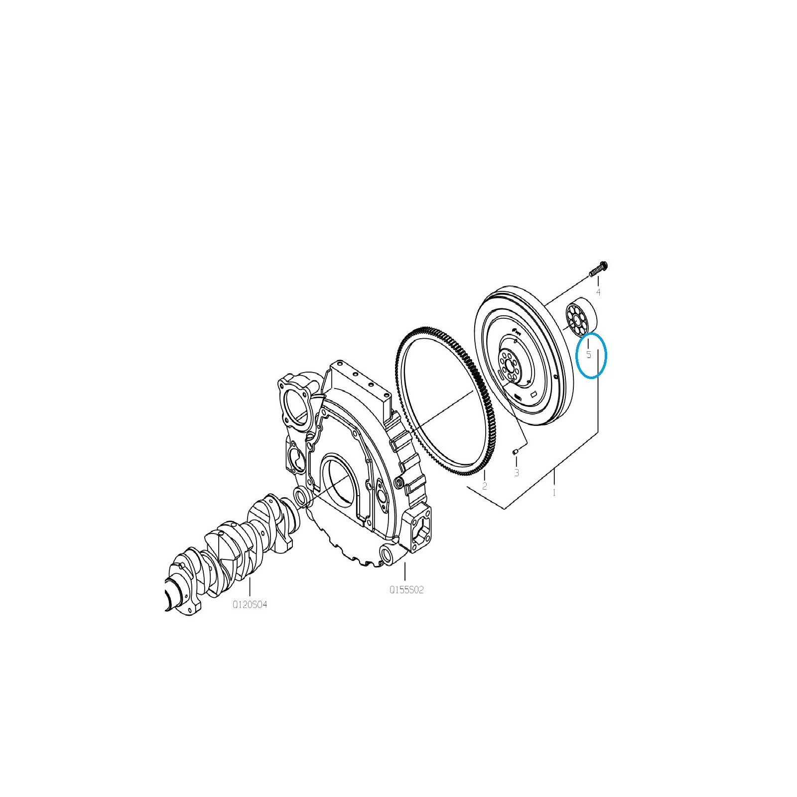Engine Thrust Bearing 87302841- CNH / 40224512 / Ls Tractor / 40308895