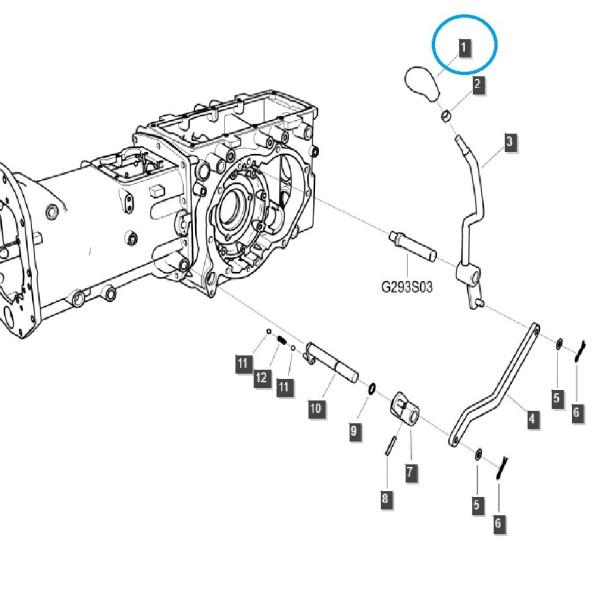 Řadicí páka / TRG293 / Traktor LS / 40570318