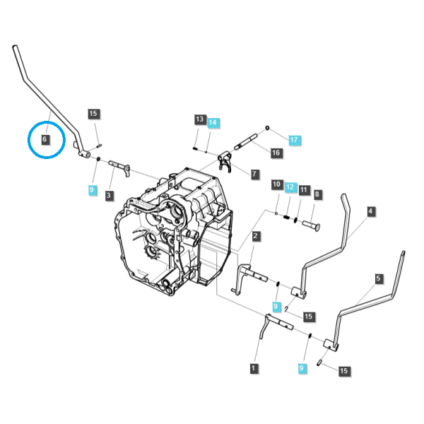 PTO/palanca de cambios PTO / TRG293 / Ls Tractor 40195618