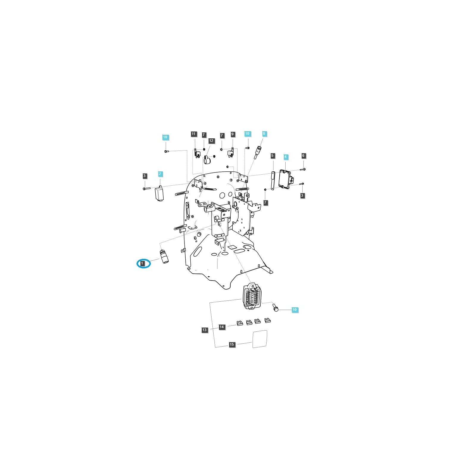 START/Zapfwellenschalter/TRG750 / LS Traktor / Nr. 40007152 / A1750174
