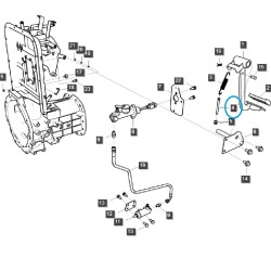Śruba regulacyjna pedału sprzęgła A1260073 / LS Tractor / 40012138
